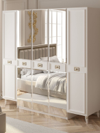 Шкафы распашные, Шкаф в спальню 5-ти дверный Валенсия (золото)