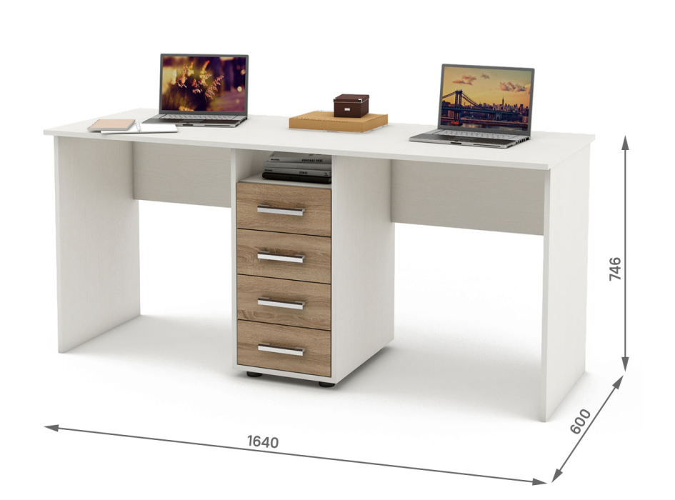 Прямые, Письменный стол Остин-8