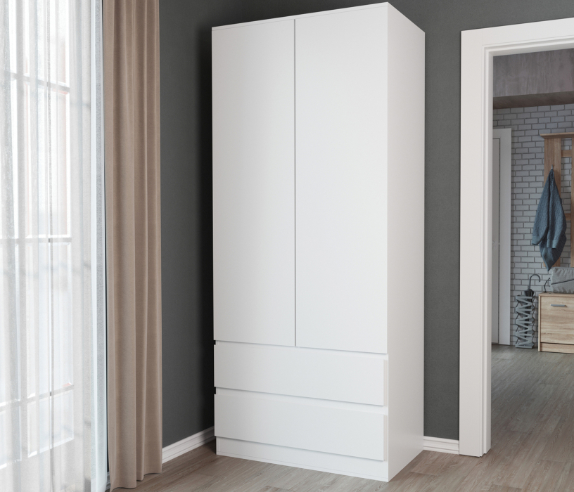 Шкафы распашные, Шкаф 2-х дверный с ящиками Somero 467.02