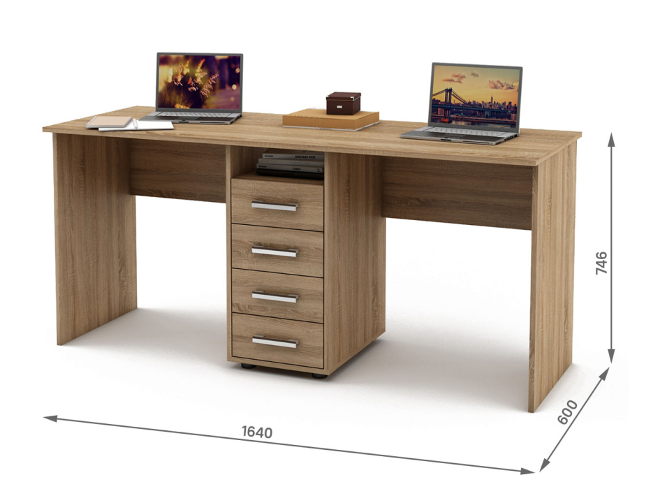 Прямые, Письменный стол Остин-8