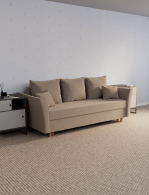 Диваны еврокнижки, Прямой диван Мелодия,еврокнижка,велюр