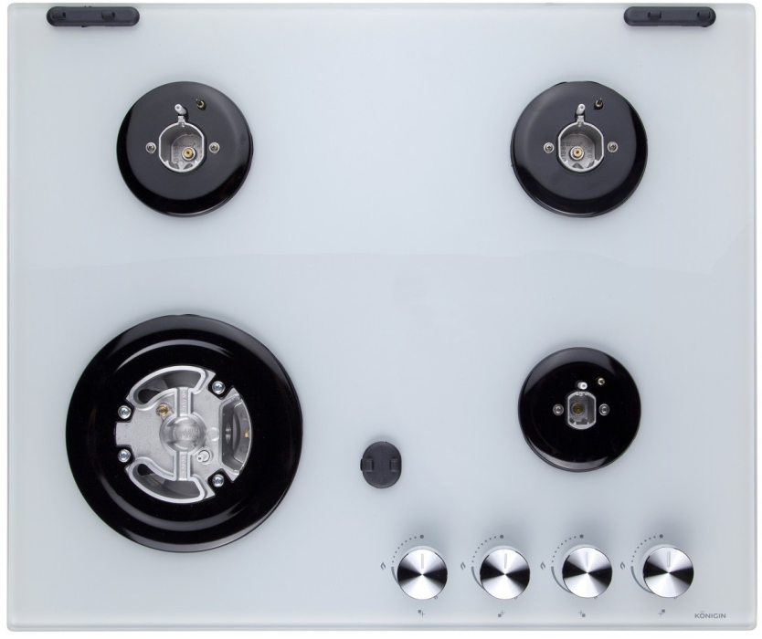 Встраиваемые варочные панели, Газовая варочная панель Konigin Blaze 604 Закаленное стекло