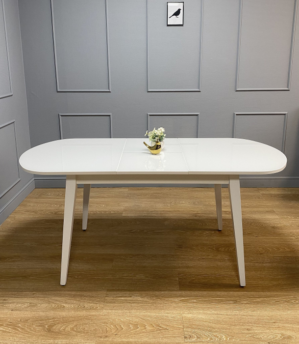 Обеденные столы, Стол Kenner 1300M раздвижной, стекло глянец