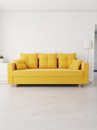 Прямой диван Гармония,еврокнижка,велюр