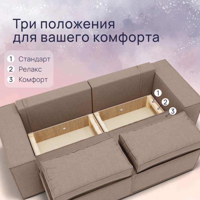 Диваны с ящиком для белья, Прямой диван Рашт ППУ, велюр