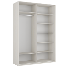 Шкаф-купе Прайм 2-х дверный ДСП/Зеркало/Доводчики 160х57х230