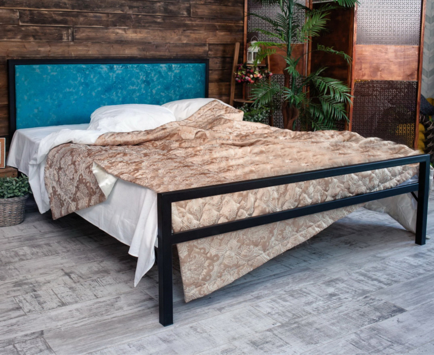 Кровати 120 см, Кровать в стиле лофт Лоренцо 1.2 (Черный)