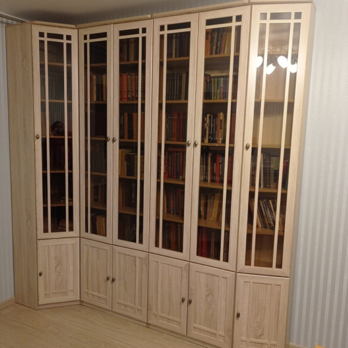 Угловые шкафы, Модульная система Sherlock (модуль 33) Шкаф для книг угловой