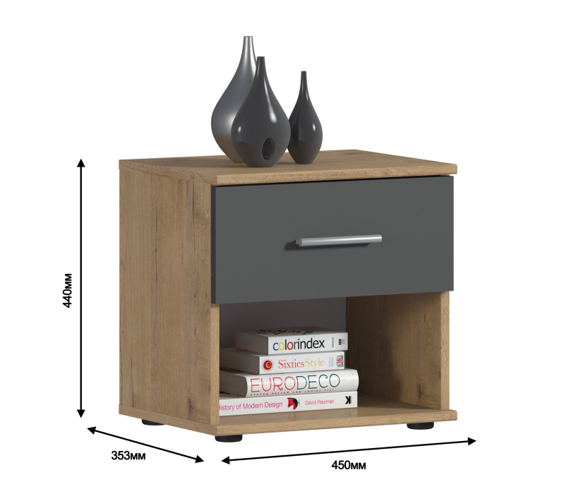 Прикроватные тумбы, Тумба прикроватная Мамбо СБ-2683