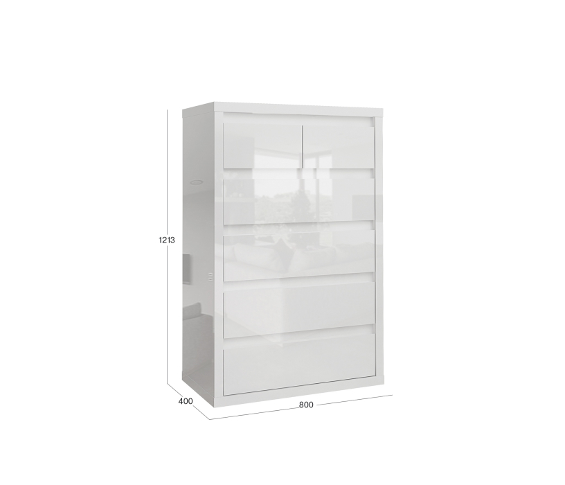 Комоды, Комод  с 6-ю ящиками Норден 413.05