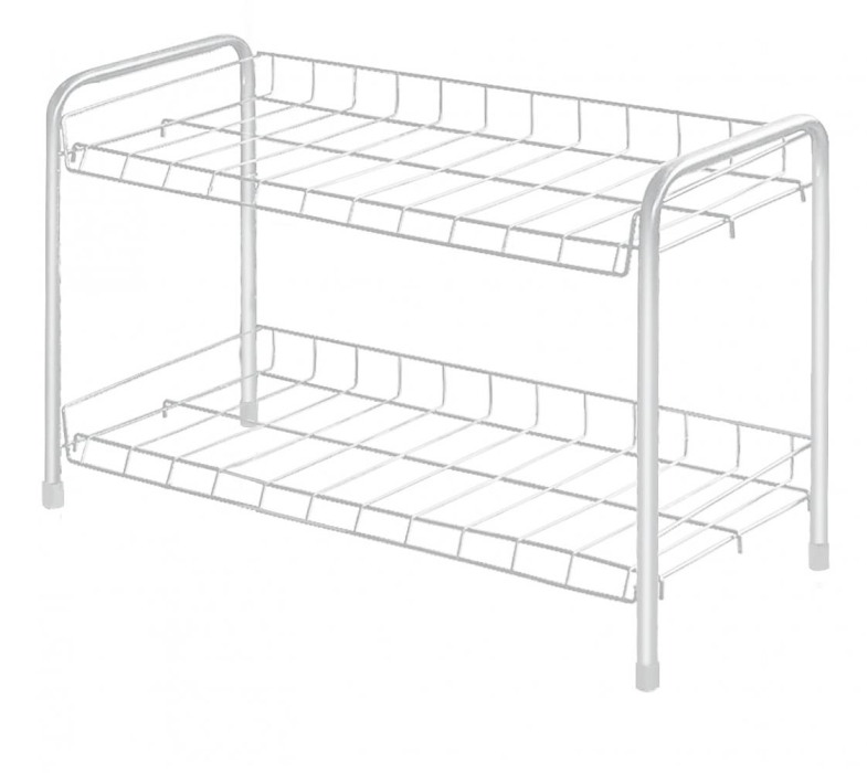 Обувницы, Этажерка для обуви разборная низкая 2 полки 660х280х440мм