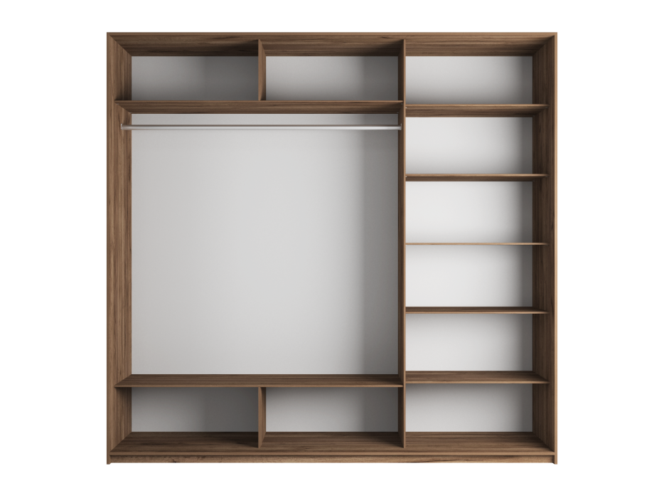 Шкафы-купе 3-х дверные, Шкаф Прайм трио  Зеркало 2300 х 1800 х 570