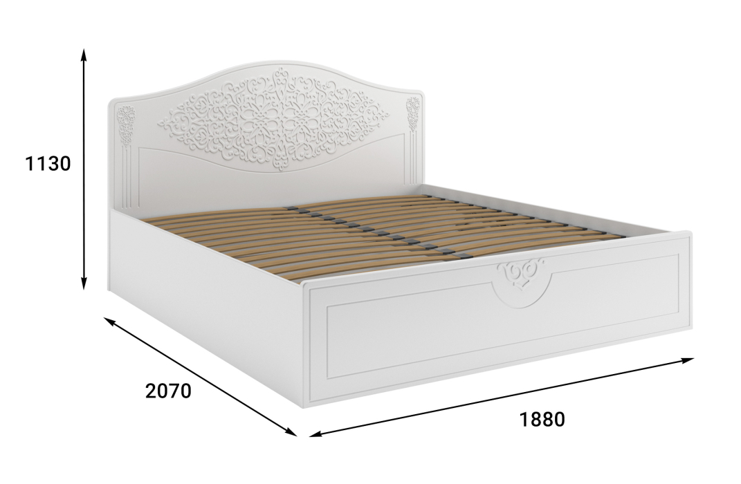 Кровати 180х200, Кровать Ассоль АС-61 (2000х1800)