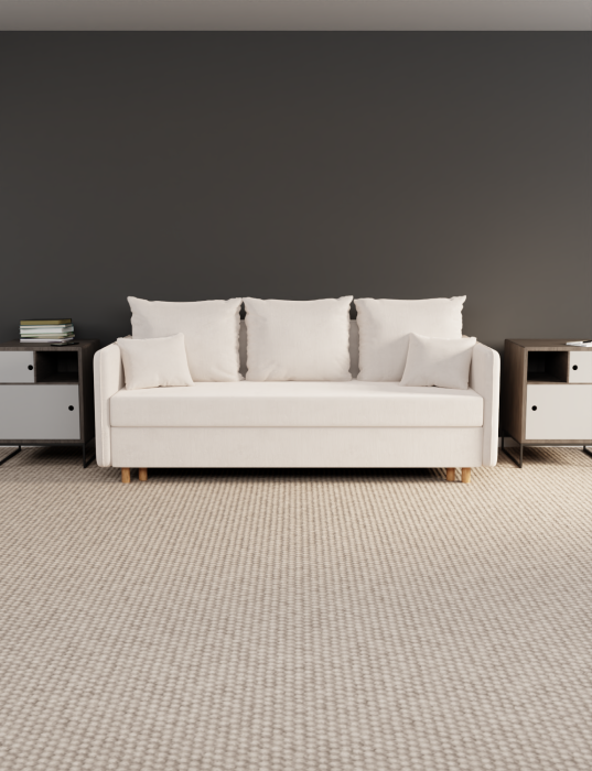 Диваны кровати со спальным местом, Прямой диван Санти,еврокнижка,велюр