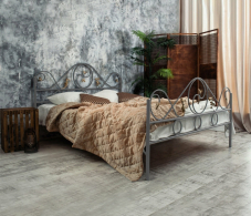 Кованые кровати, Кованая кровать Венеция 1.8 с двумя спинками