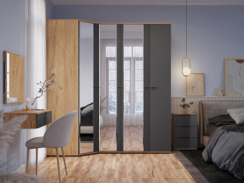 Шкаф-пенал Эмилия ЭЛ-15К с зеркалом