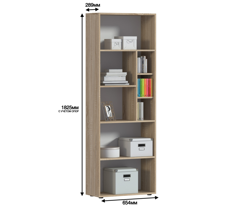 Стеллажи, Стеллаж Терра СБ-3216 Дуб Сонома