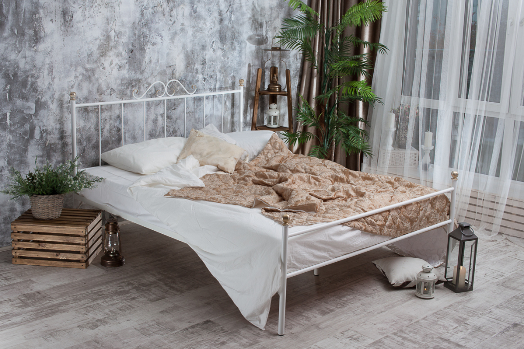 Кованые кровати, Кованая кровать Оливия 1.6 с одной спинкой