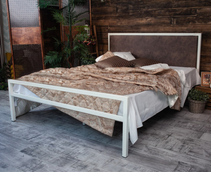 Кровати 120 см, Кровать в стиле лофт Лоренцо 1.2 (Белый)