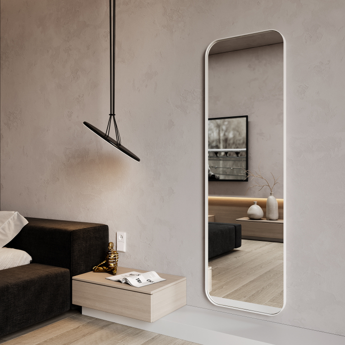 Зеркала в спальню, Зеркало напольное одностороннее в раме GENGLASS ZELISO-1