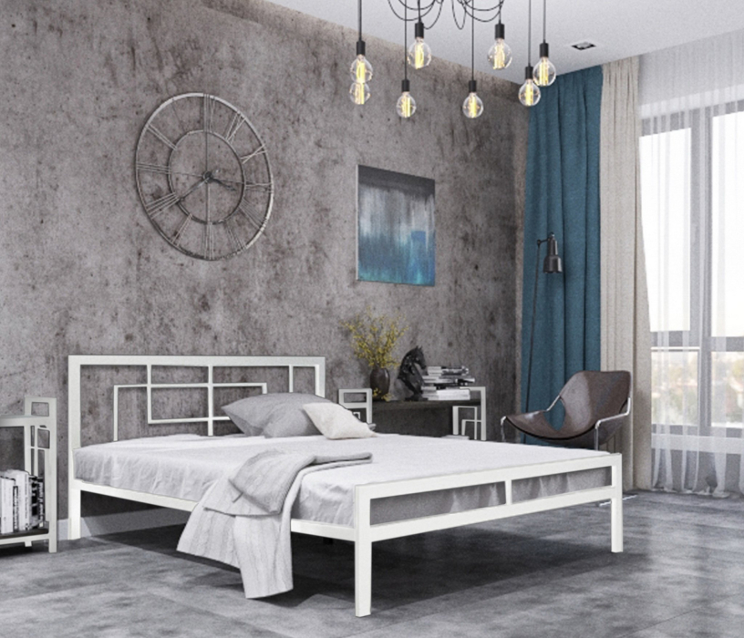 Кровати 120 см, Кровать в стиле лофт Кантерано low 1.2