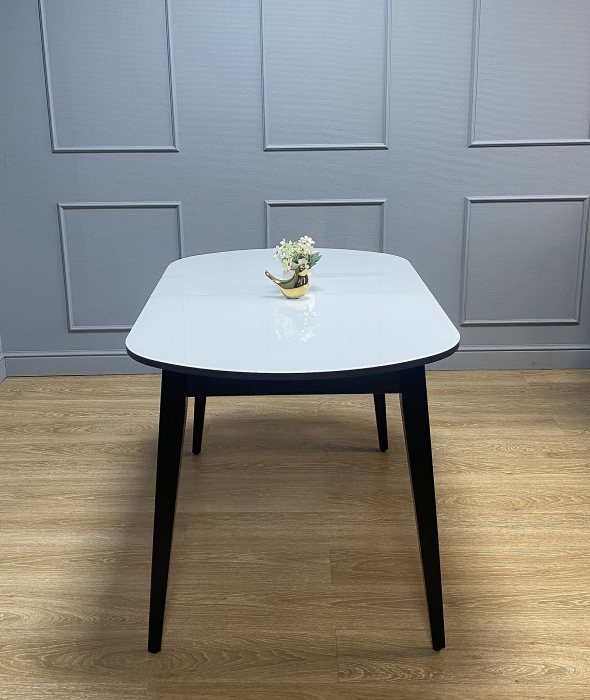 Обеденные столы, Стол Kenner 1300M раздвижной, стекло глянец