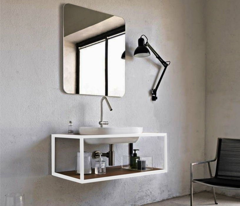 Тумбы без раковины, Полка под раковину Бруклин