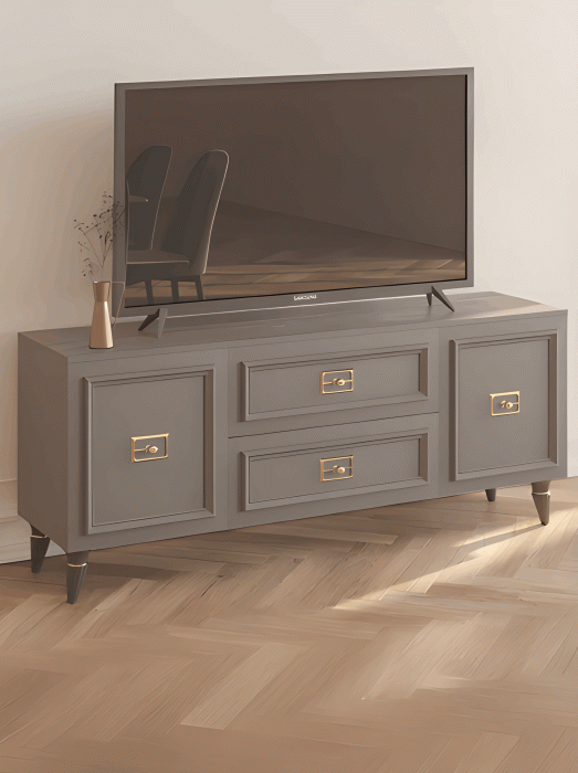 ТВ-тумбы, Комод Валенсия под телевизор 160х45х67 см золото