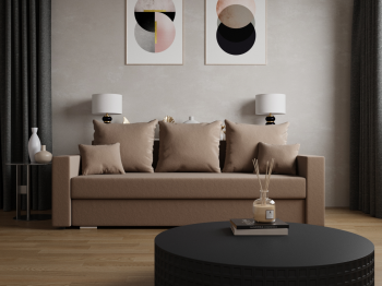 Прямой диван Олимп-1 ПБ, велюр