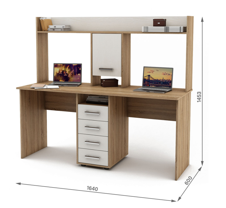 Прямые, Письменный стол Остин-16