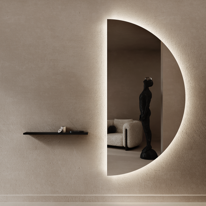 Зеркала в спальню, Зеркало арка большое с подсветкой RONTUS NF LED XL