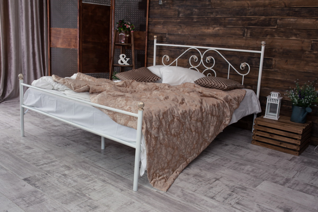 Кованые кровати, Кованая кровать Камелия 1.6 с одной спинкой