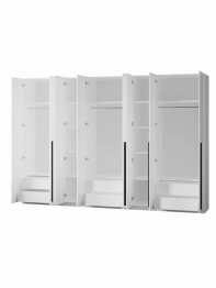 Шкаф распашной 8-ми дверный София 2200х3200х520 мм