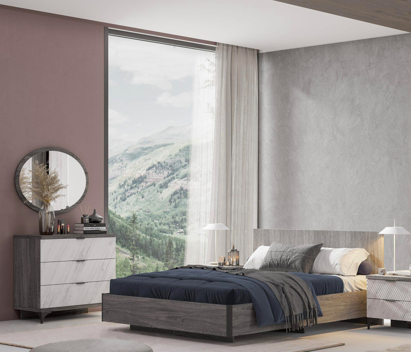 Комоды, Комод Шаде КМ-2901, черный ясень, санторини белый