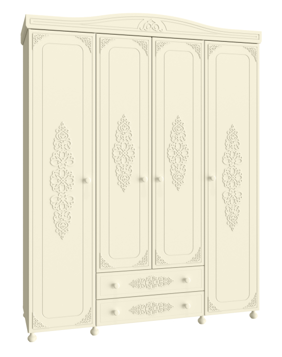Для одежды, Шкаф четырехстворчатый Ассоль плюс АС-28