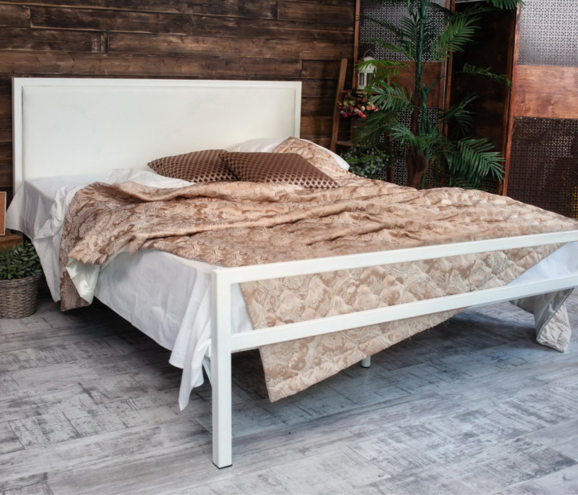 Кровати 120 см, Кровать в стиле лофт Лоренцо 1.2 (Белый)