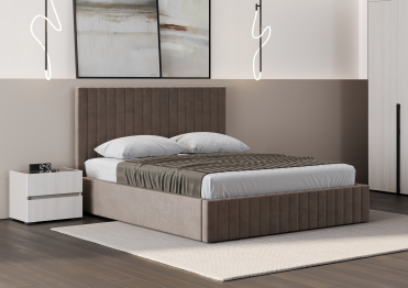 Кровать двуспальная Болонья велюр 180х200 см