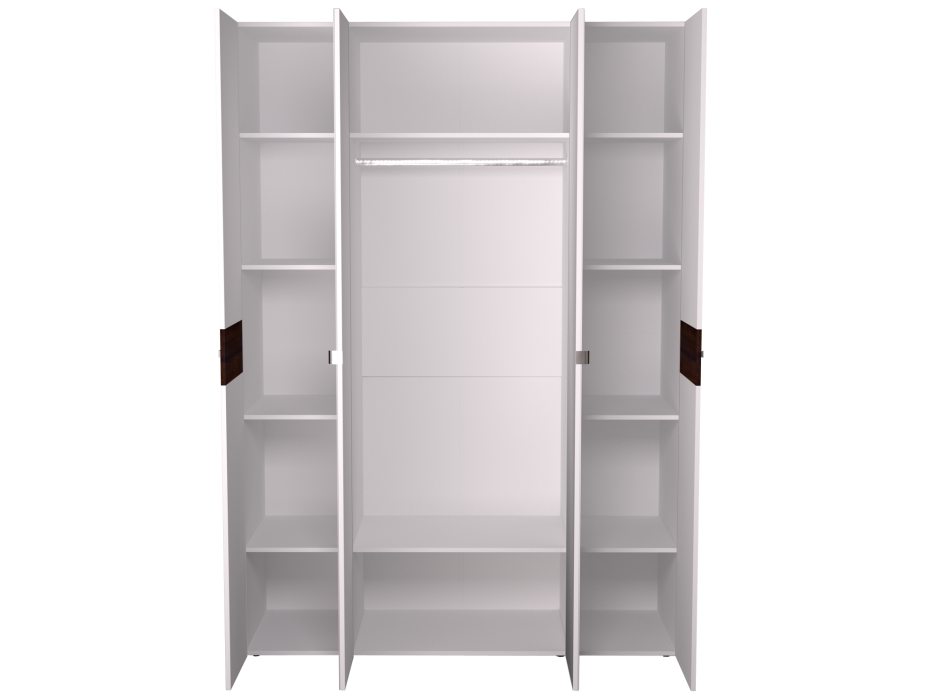 Шкафы распашные, Норвуд 555 Шкаф для одежды и белья 4-дв с/з