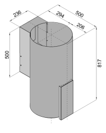 Кухонная вытяжка Konigin Equilibrium W Glass