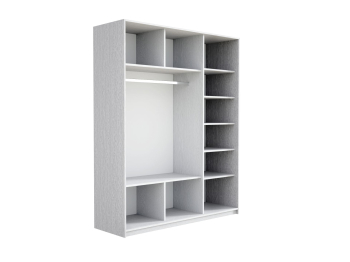 Шкаф-купе Прайм 3-х дверный Зеркала/Доводчики 180х57х230