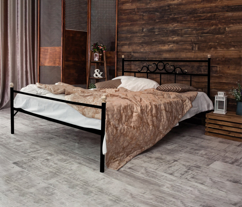 Кованые кровати, Кованая кровать Сандра1.4 с одной спинкой