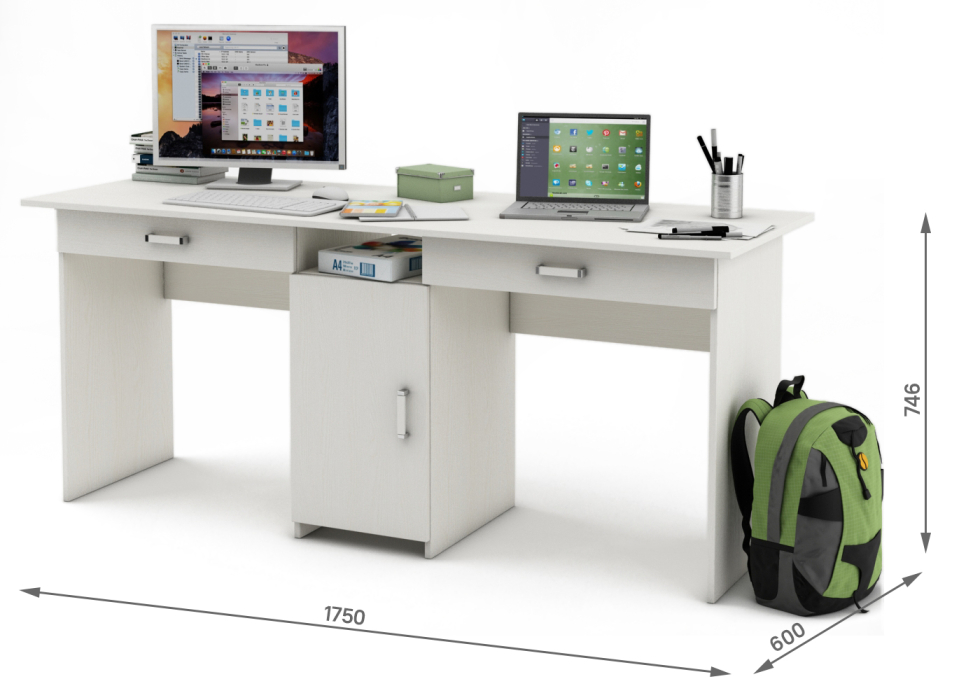 Прямые, Письменный стол Лайт-10Я