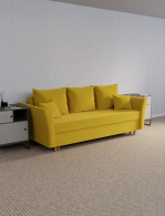 Диваны еврокнижки, Прямой диван Мелодия,еврокнижка,велюр