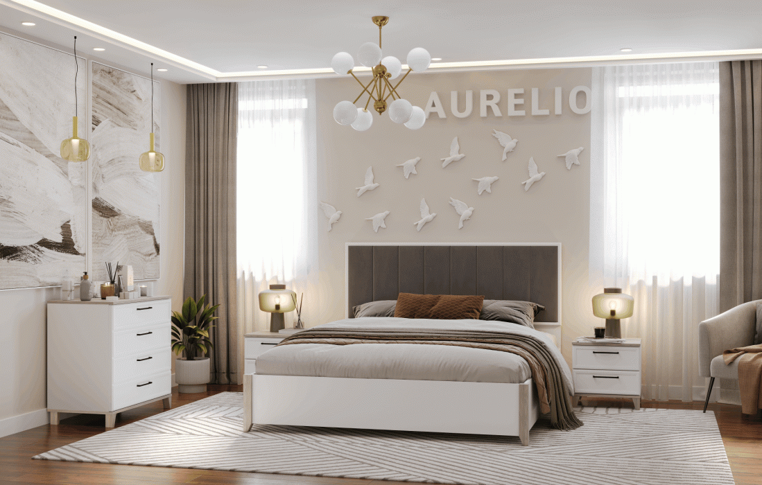 Кровати, Модульная система AURELIO (модуль 306) Кровать Люкс 1800 + орт.осн.