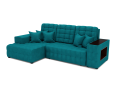 Диваны угловые в гостиную, Угловой диван Магерит левый угол, вельвет (бархат)