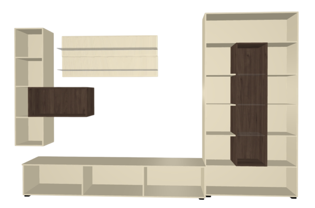 Стенки для гостиной, Модульная гостиная Стелла композиция 7