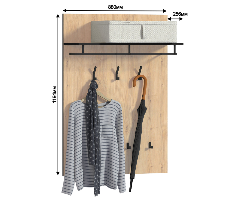 Прихожие, Лофт прихожая Дуб Минерва