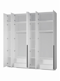 Шкаф распашной 6-ти дверный с антресолью София 2600х2400х520 мм