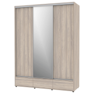 Шкафы-купе 3-х дверные, Шкаф-купе 3-дв  MOD 1800 зеркало/лдсп  (в2390*ш1800*г620)