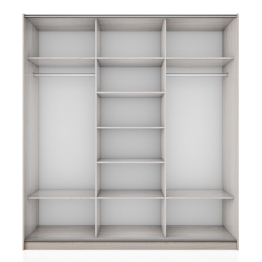 Шкаф-купе Прайм 3-х дверный Зеркала/Доводчики 210х57х230